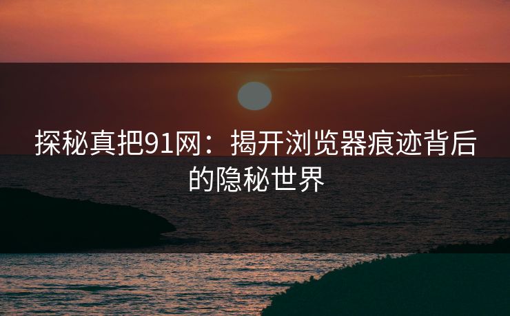 探秘真把91网：揭开浏览器痕迹背后的隐秘世界